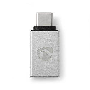 Nedis CCTB60915AL USB Type-C Male to USB A Female Adapter, Aluminum