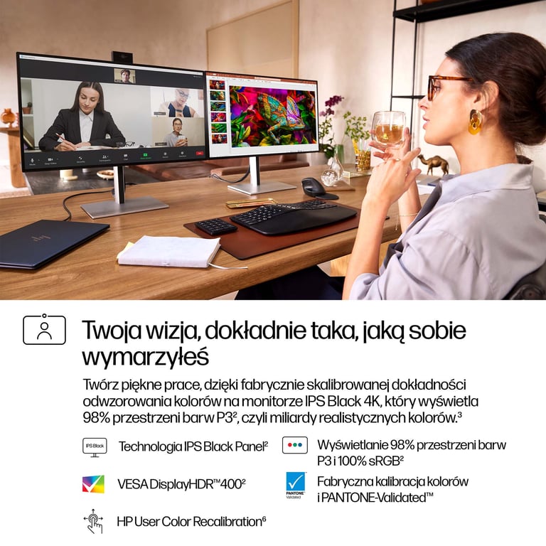 HP 27-calowy monitor konferencyjny seria 7 Pro 4K – 727pm