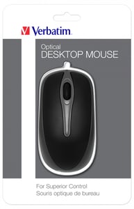Verbatim 49019 mus Kontor Tvåhandsanvändning USB Typ A Optisk 1000 DPI