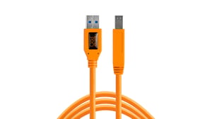 Tether Tools CU5460ORG kabel USB USB 3.2 Gen 1 (3.1 Gen 1) 4,6 m USB A USB B 5 Gbit/s Pomarańczowy