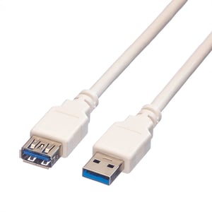 Secomp S3011 USB-Kabel USB 3.2 Gen 1 (3.1 Gen 1) 0,8 m USB A Weiß