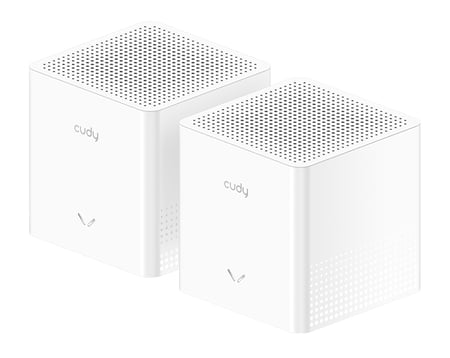 Cudy AC1200 Mesh Wi-Fi System, M1200 2.0, 2-Pack Dual-band (2.4 GHz/5 GHz) Wi-Fi 5 (802.11ac) Biały Wewnętrzny