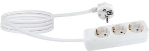 Schwaiger STSL0314 rozgałęziacz 1,4 m 3 x gniazdo sieciowe Wewnętrzna Biały
