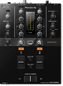 Pioneer DJM-250MK2 ljudmixer, 2 kanaler, 20–20 000 Hz, svart
