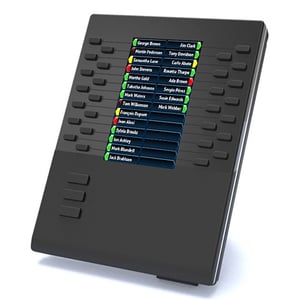 Mitel 80C00007AAA-A Additional IP Module, Black, 28 Buttons