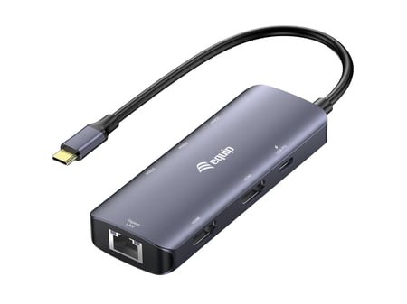 Equip 133501 stacja dokująca Przewodowa USB 3.2 Gen 1 (3.1 Gen 1) Type-C Szary