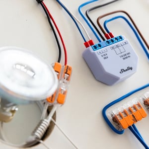 Shelly Plus 0-10V Wbudowany Ściemniacz światła Niebieski, Szary