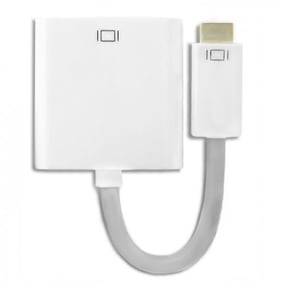 Qoltec 50517 DVI Cable, 0.17 m, Mini-DVI, White