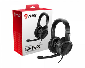 MSI Immerse GH30 V2 Headset, trådbundet, huvudband, gaming, svart