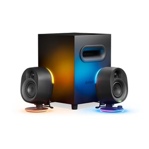 Steelseries Arena 7 PC-/Laptop-Lautsprecherset, schwarz, 2.1-Kanal, 2-Wege, Bluetooth
