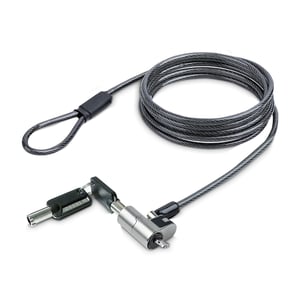 StarTech NANOK-LAPTOP-LOCK Cable Lock, Black, Silver, 2 m