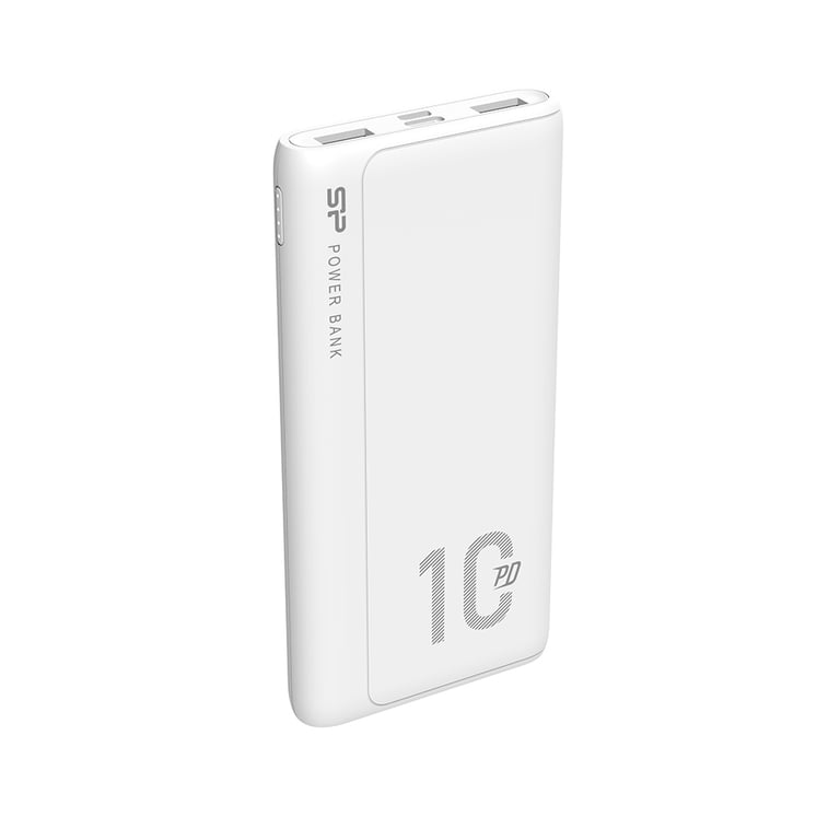 фото Зовнішній акумулятор (павербанк) Silicon Power QP15 10000mAh White (SP10KMAPBKQP150W)