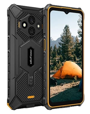 Ulefone RugKing 3 Pro 16,7 cm (6.56") Dual SIM Android 15 4G USB Type-C 8 GB 128 GB 5700 mAh Svart, Orange