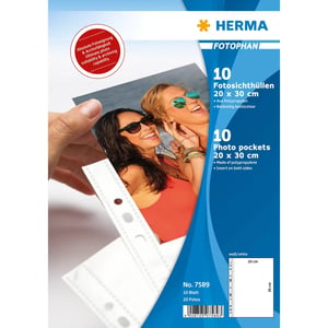 HERMA 7589 Kunststoff-Dokumentenhülle aus Polypropylen (PP), 10 Stück.