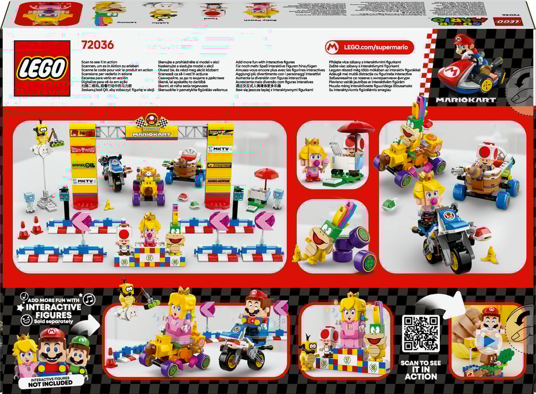 фото Блоковий конструктор LEGO Super Mario: Mario Kart Baby Peach & Grand Prix. Набір (72036)