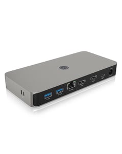 ICY BOX IB-DK2880-C41 Kabelansluten USB4 Antracit, Svart