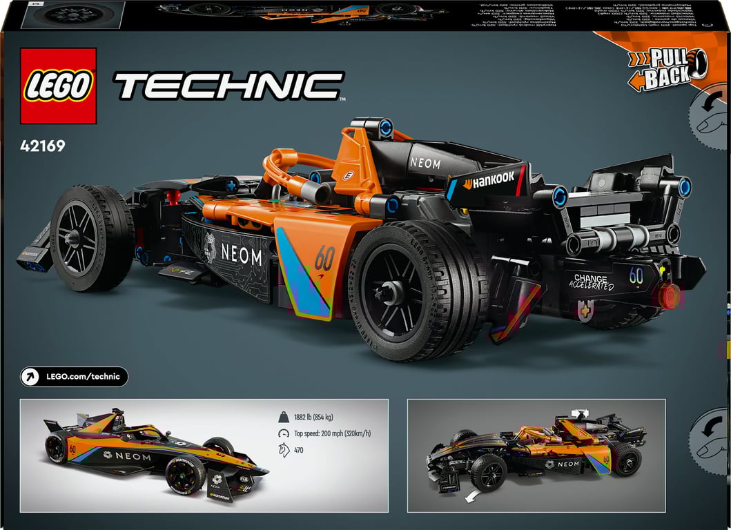 фото Авто-конструктор LEGO Technic Автомобіль для перегонів NEOM McLaren Formula E (42169)