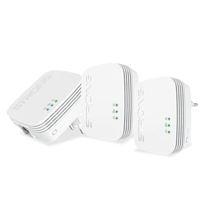 Strong Powerline 600 Triple Pack Mini 600 Mbit/s Wired LAN White 3 pcs.