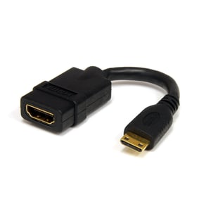 StarTech HDACFM5IN HDMI Cable, 0.127 m, Mini HDMI, Black