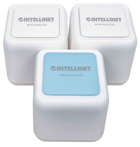 Intellinet 525725 Mesh-System, Dualband-WLAN (2,4 GHz/5 GHz), Wi-Fi 5 (802.11ac), Weiß, 3