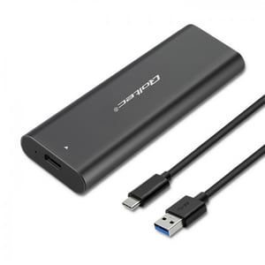 Qoltec 50311 hölje för hårddiskar SSD-hölje Svart M.2