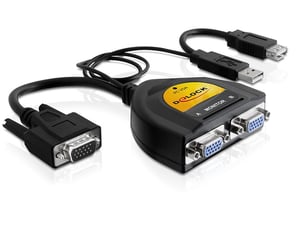 DeLOCK 61968 VGA TV Splitter, 2x VGA