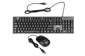 iBox IKMS606 klawiatura Dołączona myszka Dom USB QWERTY British English Czarny