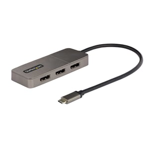 StarTech MST14CD123DP zewnętrzna karta graficzna usb 4096 x 2160 px Szary