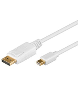 Goobay 1m DisplayPort Cable Mini DisplayPort White