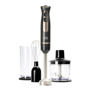 Black & Decker BXHBA800E 800 W Immersion Blender, Black, Transparent