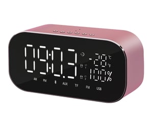 Akai ABTS-S2GD Digitalradio mit Uhr, rosa