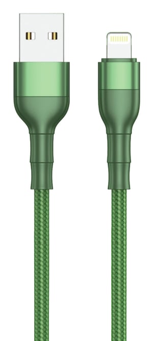 2GO 797310 kabel Lightning 1 m Zielony