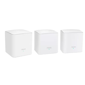 Tenda MW5s 3-pack, dualband (2,4 GHz/5 GHz), Wi-Fi 5 (802.11ac), vit, 2 stycken för inomhusbruk
