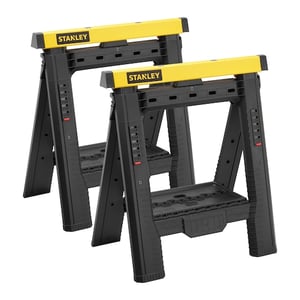 Stanley STST1-70559 Saw Horse, 2-pack. Plastic. Foldable.