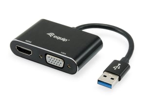 Equip 133386 externe USB-Grafikkarte 1920 x 1080 px Schwarz