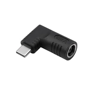 Akyga AK-ND-D01 przejściówka do kabli 7.9 x 5.5 mm + pin USB-C Czarny