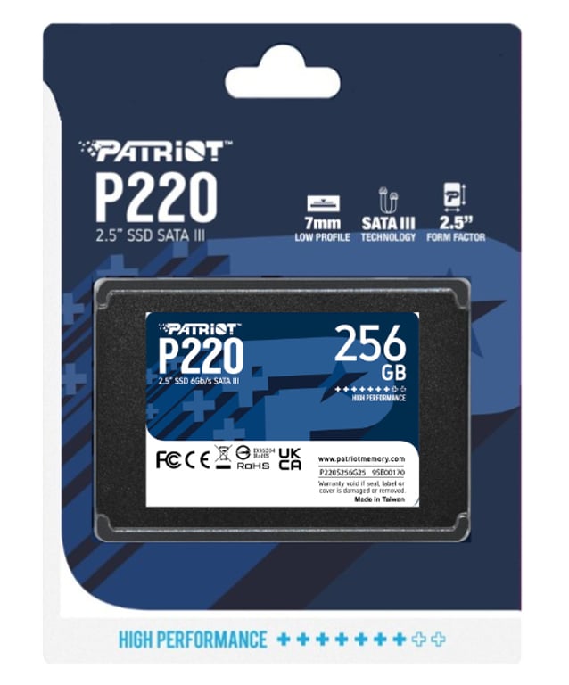Patriot Memory P220 256GB 2.5" SATA III