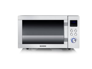 Severin MW 7778 mikrovågsugn Svart, rostfritt stål Mikrovågsugn med grill Bänkskiva 25 l 900 W