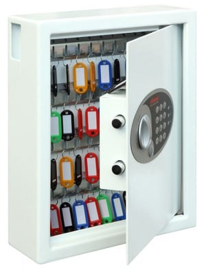 Phoenix Safe Co. KS0032E Väggmonterat kassaskåp 7,5 l Vit stål
