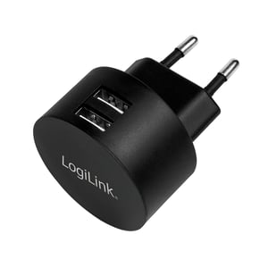 LogiLink PA0218 Ladegerät für mobile Geräte, universell, schwarz, Wechselstrom, für den Innenbereich