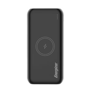 Energizer QE20009PQ Lithium-Polymer (LiPo) Power Bank, 20,000 mAh, Wireless Charging, Black