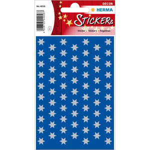 HERMA 4058 Dekoraufkleber, Papier, silber, dauerhaft, 201 Stück