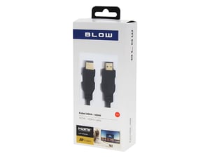 BLOW 92-601# HDMI-kabel 3 m, HDMI typ A (standard), svart