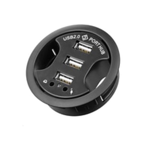 Microconnect USB-HUB3 hubbar och koncentratorer 480 Mbit/s Svart