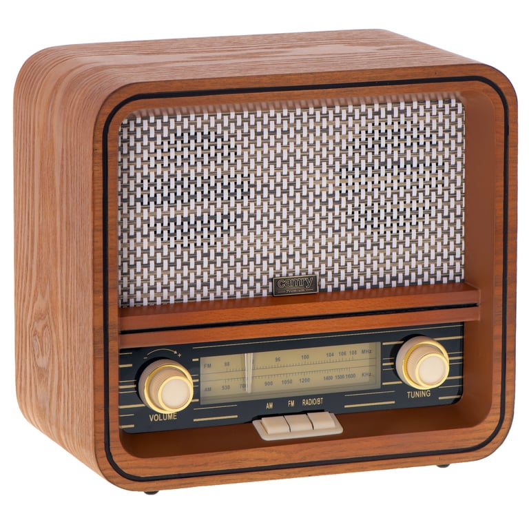 Camry Premium CR 1188 radio Osobisty Analogowy Czarny, Biały, Drewno