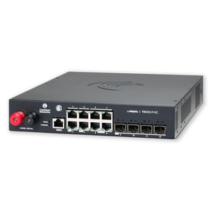 Cambium Networks cnMatrix Switch TX1012-P-DC Hanterad L2/L3 Gigabit Ethernet (10/100/1000) Stöd för PoE Svart