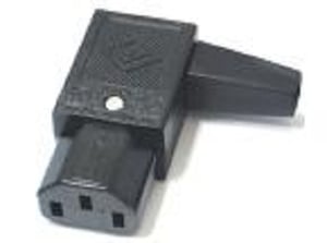 PremiumCord CS220/F90 standard electrical connector, 10 A, 3P, bent at a 90° angle