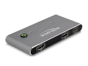DeLOCK USB-C to HDMI 8K 60 Hz KVM Switch with USB 2.0