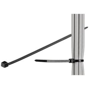 Techly 100 x 2,5 mm kabelband, nylon, svart, 100 st.