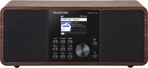 Telestar DIRA S 24i Przenośny Cyfrowy Czarny, Drewno